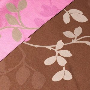 Tkanina zasłonowa 4272 /10 beżowy z różowym lub brązowym
