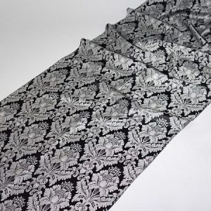 Tkanina zasłonowa Veroli HX 00286 /czarno-srebrny