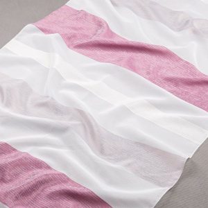 Tkanina zasłonowa 070610 /004 biały z fioletowym, szarym i kremowym