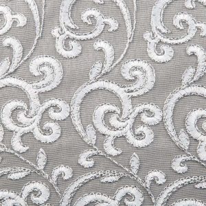Firana 40793 /wzór/ kolor silver- ze srebrną nitką