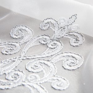 firana 41602 /wzór/ kolor silver - ze srebrnym lureksem