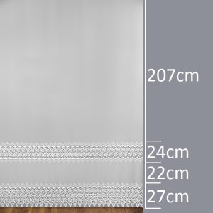 Firana 8863 /2L /280/ wymiary wzoru