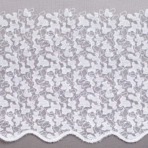 Firana 96910 /wzór dołu - kol. biały z opalizującą nitką