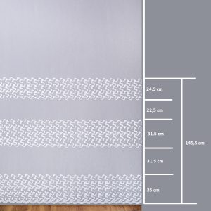 Firana 31054-3L /250/ wymiary wzoru