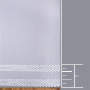 Firana 14572-2B /290/ wymiary wzoru
