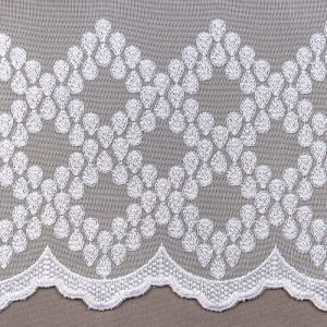 Firana 99357 / kol. white-wzór dołu